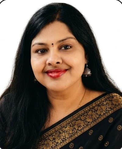 Portrait of Bharathi K, Social Studies Teacher at Pristine Public School